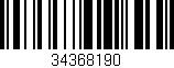 Código de barras (EAN, GTIN, SKU, ISBN): '34368190'