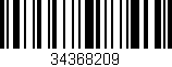 Código de barras (EAN, GTIN, SKU, ISBN): '34368209'
