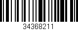 Código de barras (EAN, GTIN, SKU, ISBN): '34368211'
