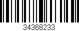 Código de barras (EAN, GTIN, SKU, ISBN): '34368233'