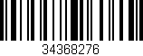 Código de barras (EAN, GTIN, SKU, ISBN): '34368276'
