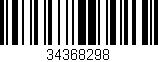 Código de barras (EAN, GTIN, SKU, ISBN): '34368298'