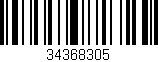 Código de barras (EAN, GTIN, SKU, ISBN): '34368305'