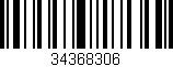 Código de barras (EAN, GTIN, SKU, ISBN): '34368306'