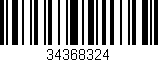 Código de barras (EAN, GTIN, SKU, ISBN): '34368324'