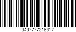 Código de barras (EAN, GTIN, SKU, ISBN): '3437777316817'