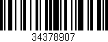 Código de barras (EAN, GTIN, SKU, ISBN): '34378907'