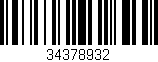 Código de barras (EAN, GTIN, SKU, ISBN): '34378932'
