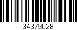 Código de barras (EAN, GTIN, SKU, ISBN): '34379028'