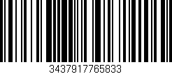 Código de barras (EAN, GTIN, SKU, ISBN): '3437917765833'