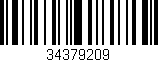Código de barras (EAN, GTIN, SKU, ISBN): '34379209'