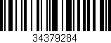Código de barras (EAN, GTIN, SKU, ISBN): '34379284'
