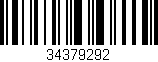 Código de barras (EAN, GTIN, SKU, ISBN): '34379292'
