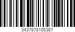 Código de barras (EAN, GTIN, SKU, ISBN): '3437979105387'