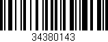 Código de barras (EAN, GTIN, SKU, ISBN): '34380143'