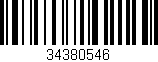 Código de barras (EAN, GTIN, SKU, ISBN): '34380546'