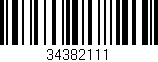 Código de barras (EAN, GTIN, SKU, ISBN): '34382111'