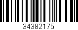 Código de barras (EAN, GTIN, SKU, ISBN): '34382175'