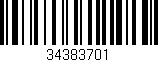 Código de barras (EAN, GTIN, SKU, ISBN): '34383701'