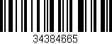Código de barras (EAN, GTIN, SKU, ISBN): '34384665'