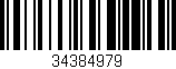 Código de barras (EAN, GTIN, SKU, ISBN): '34384979'