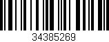 Código de barras (EAN, GTIN, SKU, ISBN): '34385269'