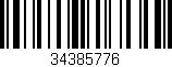 Código de barras (EAN, GTIN, SKU, ISBN): '34385776'