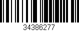 Código de barras (EAN, GTIN, SKU, ISBN): '34386277'