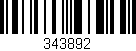Código de barras (EAN, GTIN, SKU, ISBN): '343892'