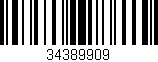 Código de barras (EAN, GTIN, SKU, ISBN): '34389909'