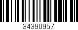Código de barras (EAN, GTIN, SKU, ISBN): '34390957'