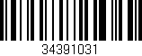 Código de barras (EAN, GTIN, SKU, ISBN): '34391031'
