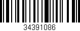 Código de barras (EAN, GTIN, SKU, ISBN): '34391086'