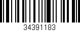 Código de barras (EAN, GTIN, SKU, ISBN): '34391183'