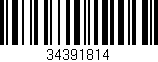 Código de barras (EAN, GTIN, SKU, ISBN): '34391814'