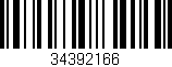 Código de barras (EAN, GTIN, SKU, ISBN): '34392166'