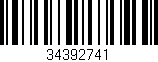 Código de barras (EAN, GTIN, SKU, ISBN): '34392741'