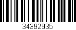 Código de barras (EAN, GTIN, SKU, ISBN): '34392935'