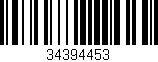 Código de barras (EAN, GTIN, SKU, ISBN): '34394453'