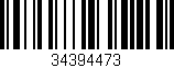 Código de barras (EAN, GTIN, SKU, ISBN): '34394473'