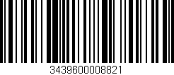 Código de barras (EAN, GTIN, SKU, ISBN): '3439600008821'