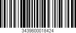 Código de barras (EAN, GTIN, SKU, ISBN): '3439600018424'