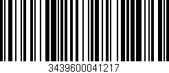 Código de barras (EAN, GTIN, SKU, ISBN): '3439600041217'