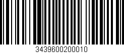 Código de barras (EAN, GTIN, SKU, ISBN): '3439600200010'