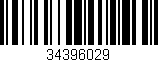 Código de barras (EAN, GTIN, SKU, ISBN): '34396029'
