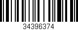 Código de barras (EAN, GTIN, SKU, ISBN): '34396374'
