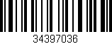 Código de barras (EAN, GTIN, SKU, ISBN): '34397036'