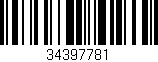 Código de barras (EAN, GTIN, SKU, ISBN): '34397781'