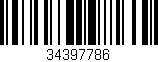 Código de barras (EAN, GTIN, SKU, ISBN): '34397786'