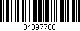 Código de barras (EAN, GTIN, SKU, ISBN): '34397788'